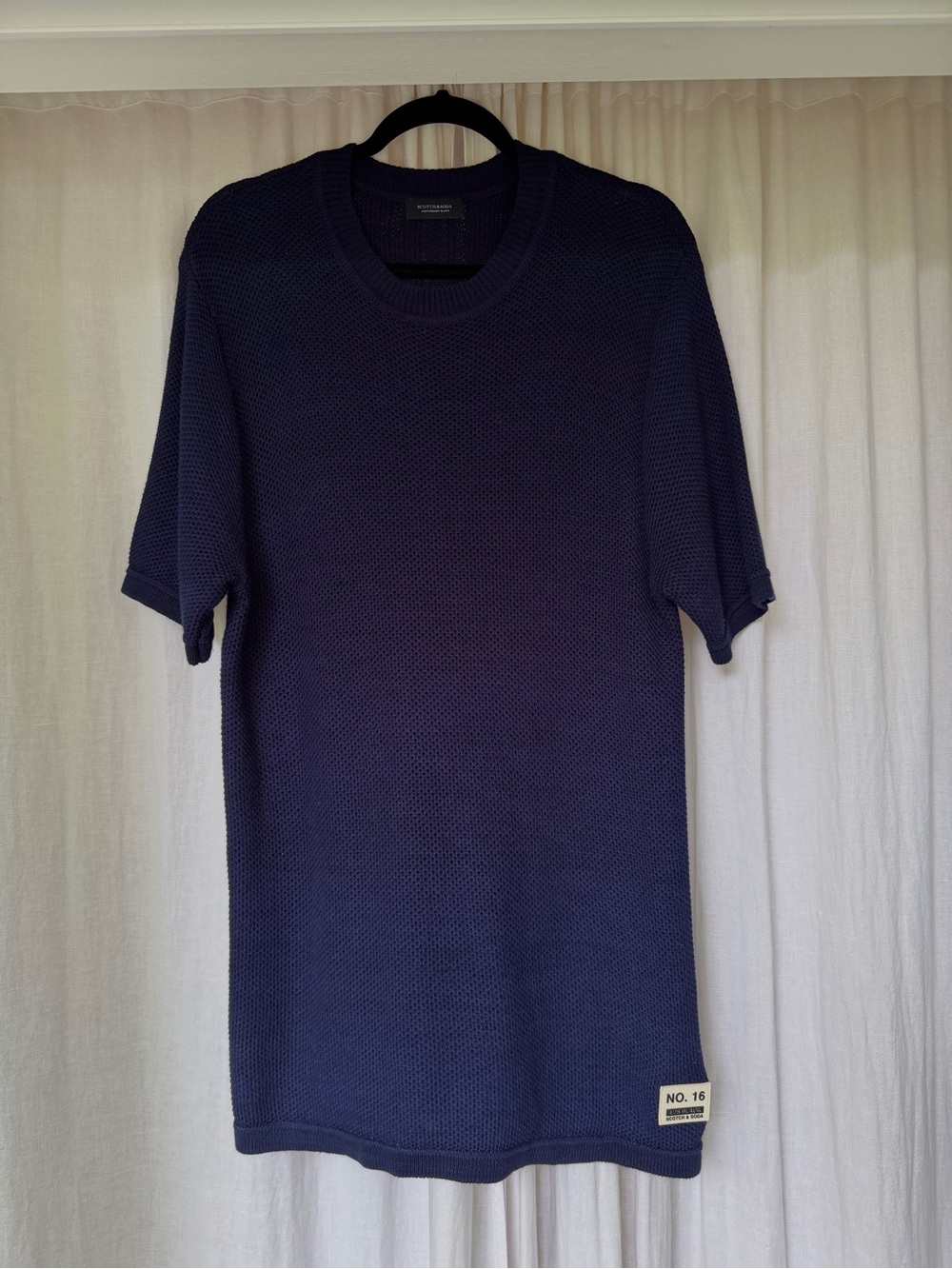 Scotch & Soda Navy Short-Sleeve Knit Tee